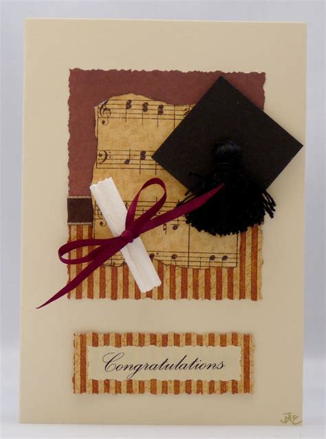 Handmade Card Music Graduate Graduation Cards Handmade Cards