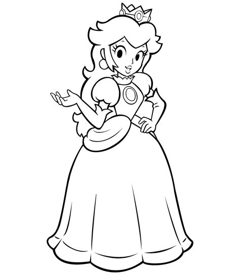 Color them online or print them out to color later. Free Princess Peach Coloring Pages For Kids