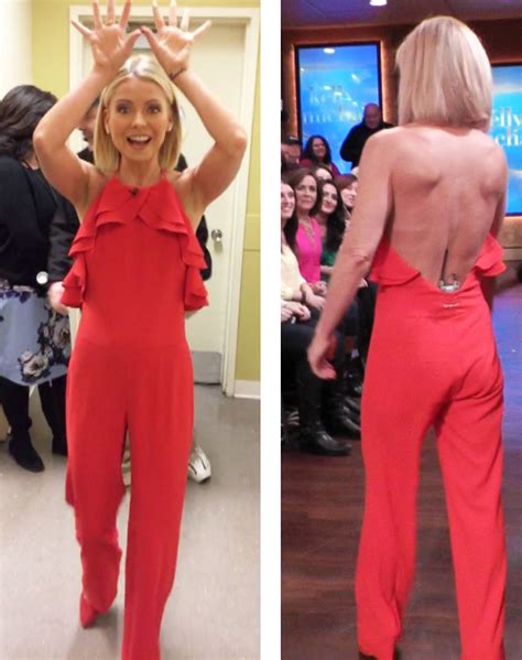 Kelly Ripa In A Red Jumpsuit From Intermix Live With Kelly And Michael