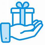Hand Icon Gift Present Deliver Give Delivered
