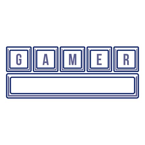 Gamer Keyboard Badge Transparent Png And Svg Vector File