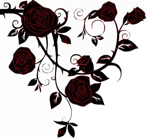 Negative Black Rose Clip Art At Vector Clip Art Online