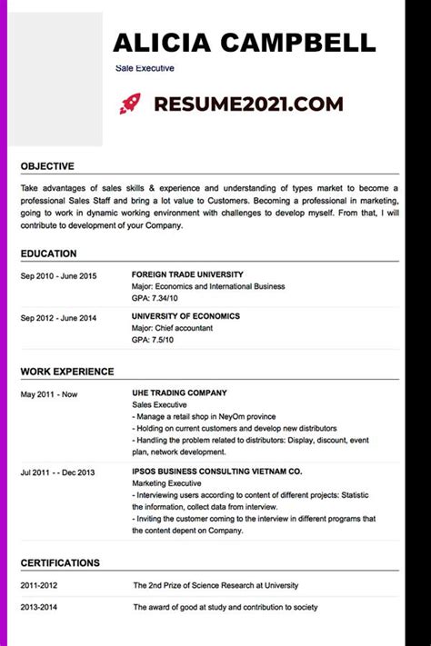 Best curriculum vitae formatting tips. Latest Resume Format Guide for 2021 ⋆ [+20 NEW RESUME ...