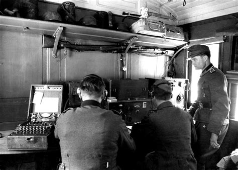 This Photo Depicts An Enigma Machine Used In The Communications Room