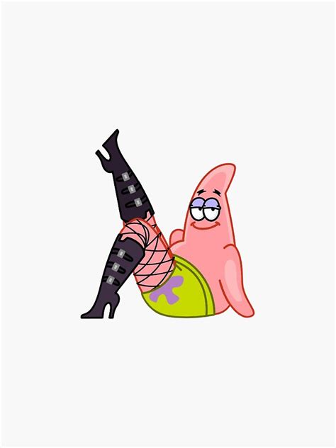Patrick Star Sexy Design Spongebob Meme Sticker For Sale By Nurrwolf