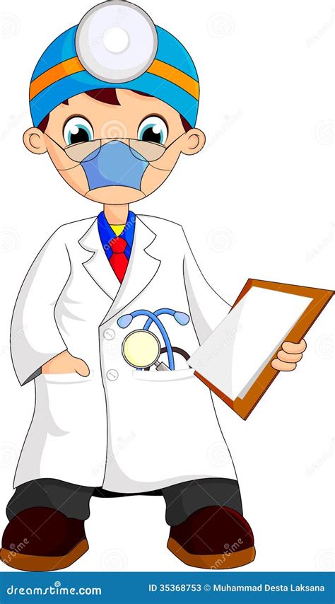 Young Doctor Cartoon Stock Illustration Illustration Of Form 35368753
