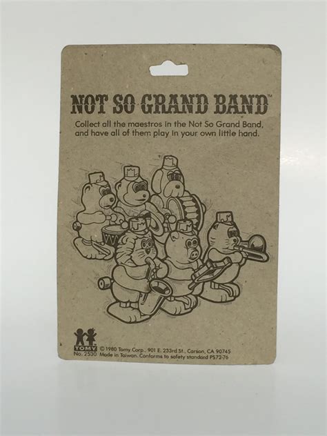 Vintage Tomy The Not So Grand Band Lion With A Saxaphone 1980 Etsy