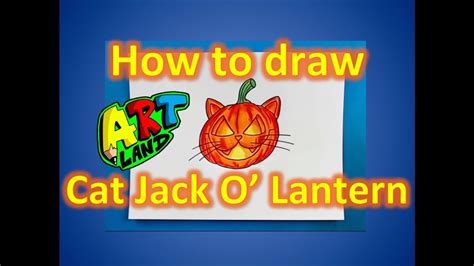 How To Draw Cat Jack O Lantern Youtube