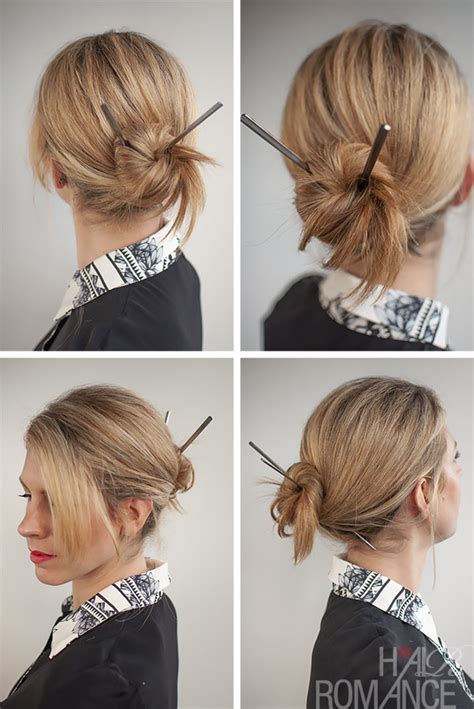 Famous 54 Simple Bun Stick Hairstyle