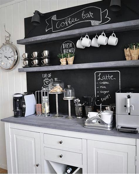 20 Chic Coffee Bar Ideas That Will Makes All Coffee Lovers Falling In Love Gorgeous And