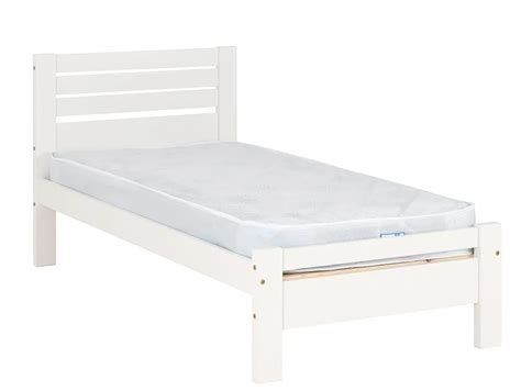 Seconique Toledo 3ft Single White Wooden Bed Frame