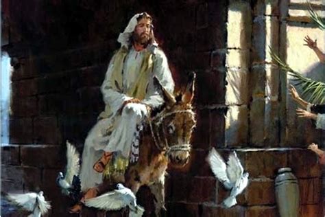 Jesus Entering Jerusalem On Donkey Brian Jekel Davao Catholic Herald