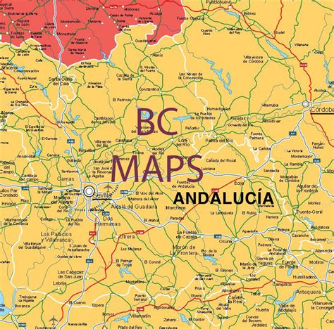 Sevilla Vector Map Eps Illustrator Map Vector World Maps Images