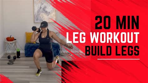 20 Min Workout Build Legs 40 Sec Work 20 Sec Rest Youtube