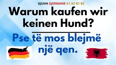 Dialog Gjermanisht Me Perkthim Shqip A1 A2 B1 B2 Pjesa 3 YouTube