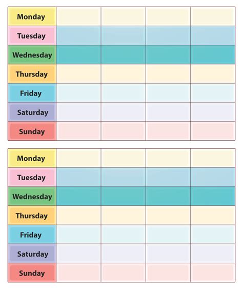 Printable Two Week Calendar Template Printable Templates Free
