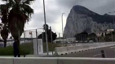 Gibraltar Border Road Driving From Spain Youtube