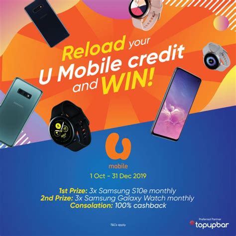 Reloading the ewallet is easy and seamless. U Mobile Reload & Win Campaign With Touch 'n Go eWallet (1 ...