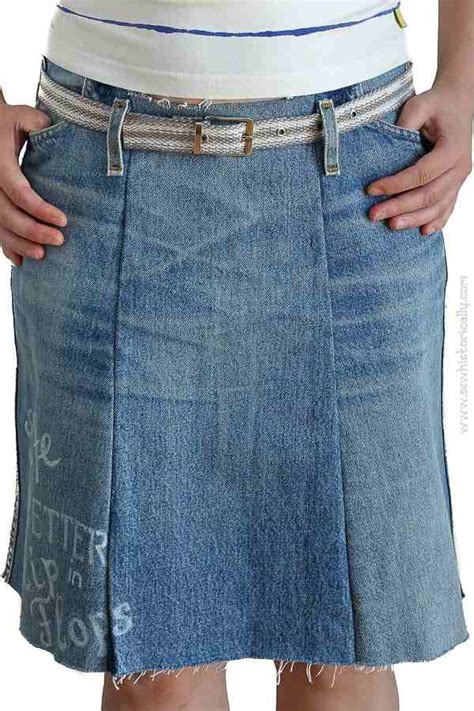 How To Refashion Jeans Into A Panel Skirt Sew Historically