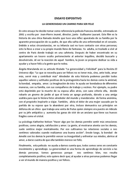 Ensayo Expositivo Pdf Sicología