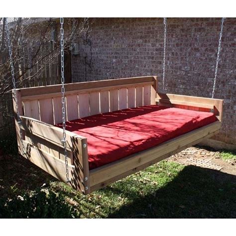 Tmp Outdoor Furniture Country Red Cedar Daybed Swing Outdoor