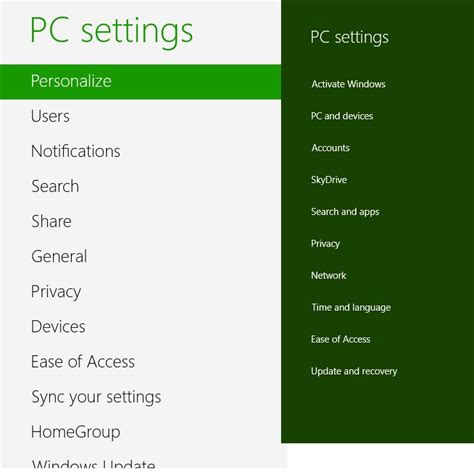 Windows 8 Vs 81 What Have Changed In The Pc Settings