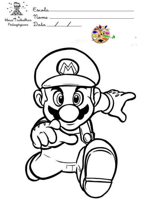 Desenhos Super Mario Atividades Para Colorir