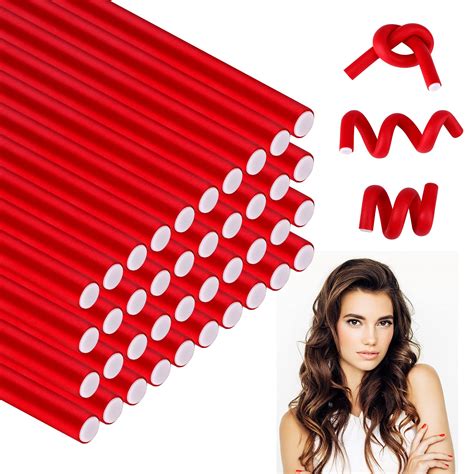 Buy 40 Pcs Foam Hair Curler Rods Flexible Foam Curlers Rods Twist Foam