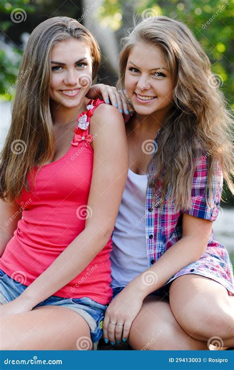 Attractive Two Best Friend Having Fun Stock Image Image Of Friends