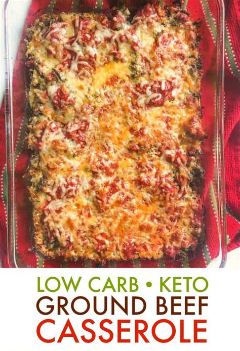 This hearty ground beef stew is a simple combination of lean ground beef, potatoes, and carrots. Low Carb Keto Ground Beef Casserole | Recipe | Ground beef ...