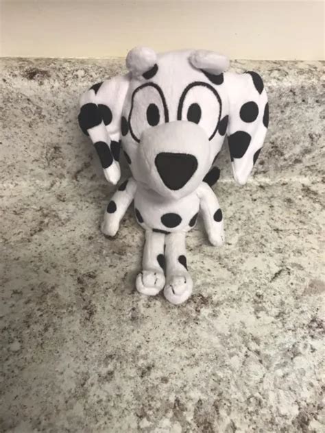 Bluey And Friends Chloe 7” Plush Doll White Dalmatian Dog 2021 Toy