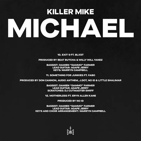 Killer Mike On Twitter A Special Album Made By Special People Michael Out Now ☦️