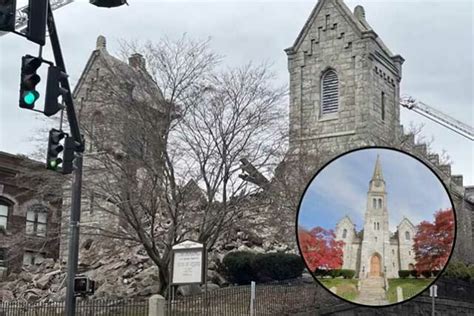God Is Aware Of The Situation—historic Church Steeple Collapses In Ct