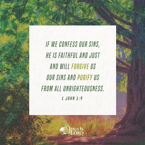 Verse Of The Day If We Confess Our Sins He Is Faithful And Just And