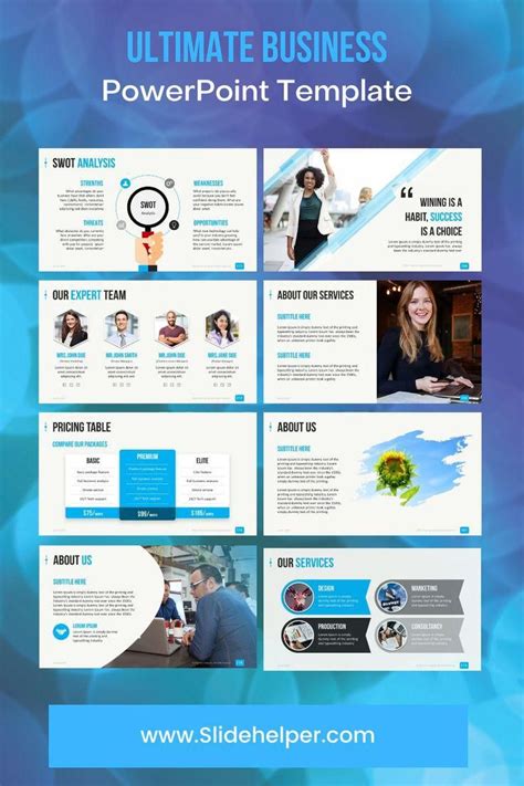 Ultimate Professional Business Powerpoint Template 1650 Clean Slides