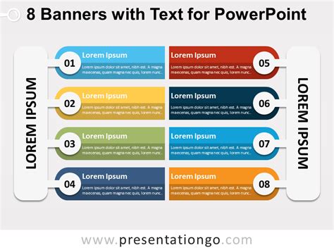 8 Banners With Text For Powerpoint Presentationgo Powerpoint