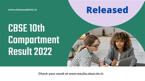 CBSE 10th Compartment Result 2022 Declared At Cbscresults Nic In