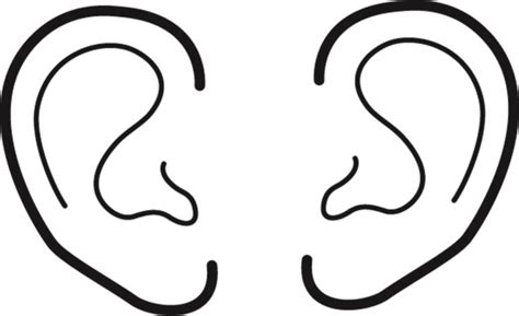 Gambar Ear Coloring Pages Printable Ears Eyes Nose Mouth Di Rebanas