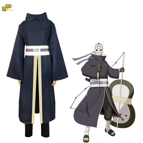 Jual Naruto Uchiha Obito Cosplay Costumes Uchiha Obit Set And Mask