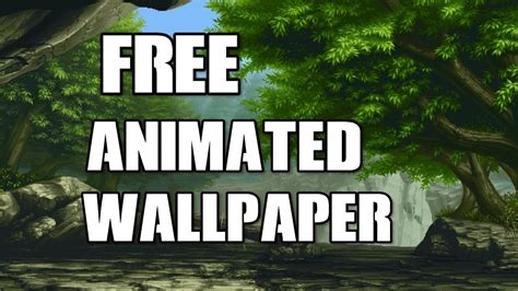 How To Get An Animated Wallpaper For Pc Youtube