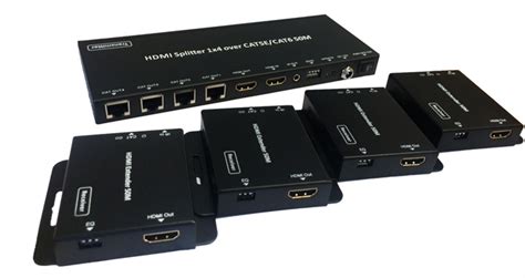 Hdmi Splitter 1x4 With 4 X Extender 50m Digital Imports