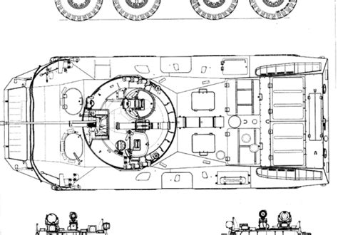 Tank Btr 90 Gaz 5923 Drawings Dimensions Figures Download
