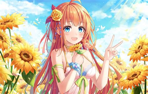 Sunflower Anime Wallpapers Wallpaper Cave