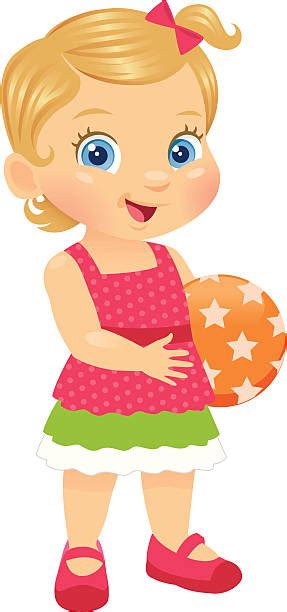 Blonde Toddler Girl Illustrations Royalty Free Vector Graphics And Clip
