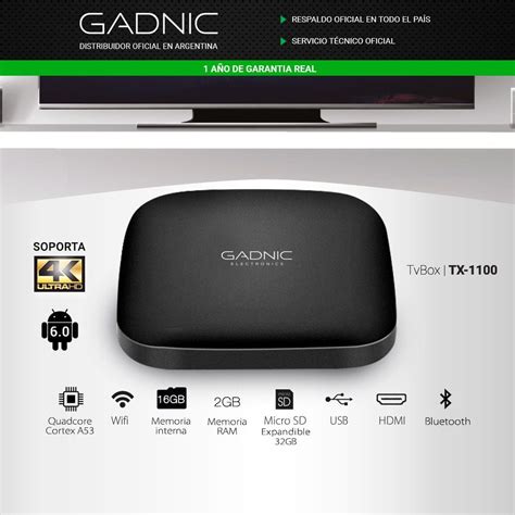 Tv Box Android Gadnic Tx 1100 Premium 16gb Durtom