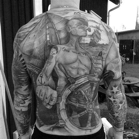 full back guys popeye sailing ship tattoos navy tattoos 3d tattoos life tattoos body art