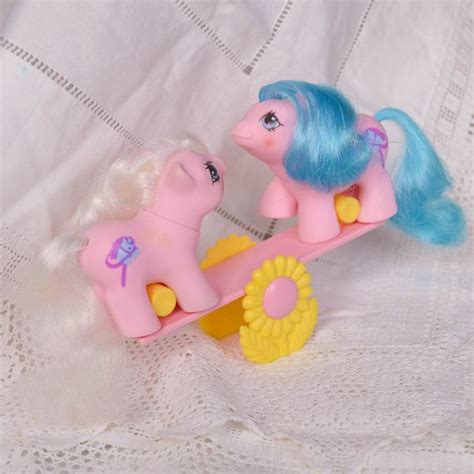 Dolls And Action Figures My Little Pony G1 Baby Twins Sniffles And Sticky