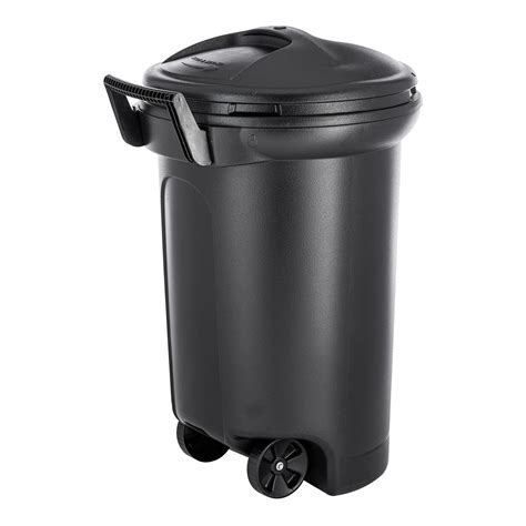 Wheeled Trash Can 2 Piece 32gal Outdoor Waste