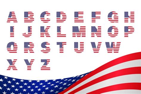 American Flag Font Free Download Freefontdl