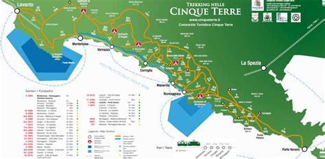 Map Of The Cinque Terre Cinqueterreit Cinque Terre Visit Cinque